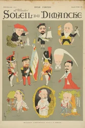 Karikatur der Mitglieder der Academie Francaise, vom Titelblatt des 